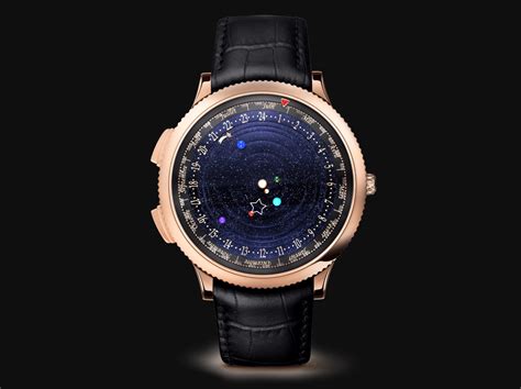 a watch replicating the moment of solar system|This watch puts beautifully rotating planets on your wrist.